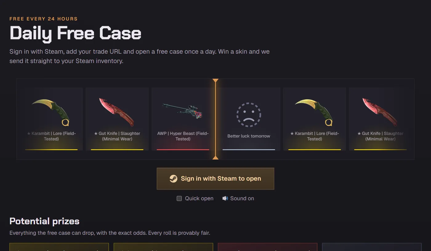The Betrefs daily free case